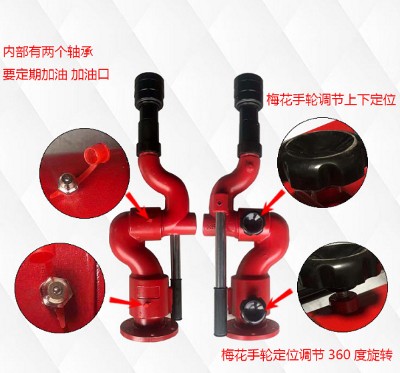 灑水車S形綠化高射炮_蛇形帶壓力表綠化高射炮-灑水車配件3