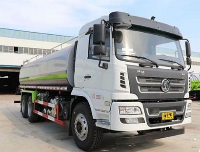 工程灑水車廠家_20方陜汽軒德X6后雙橋灑水車3